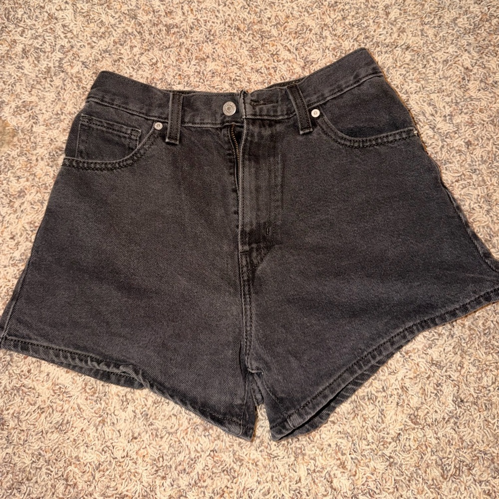 Levi's Women's Dark Gray Jean Shorts